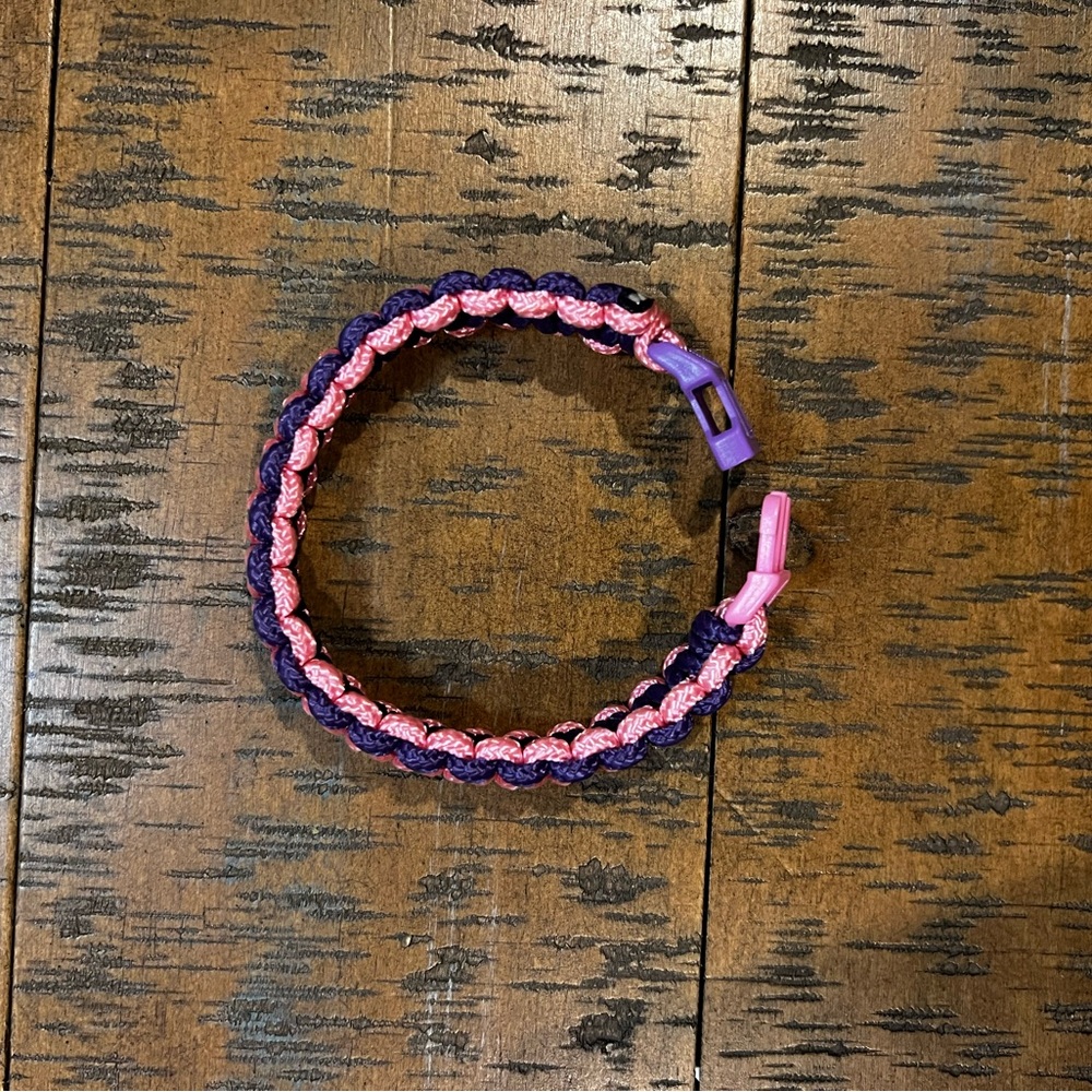 Handcrafted, Purple & Pink Paracord Bracelet